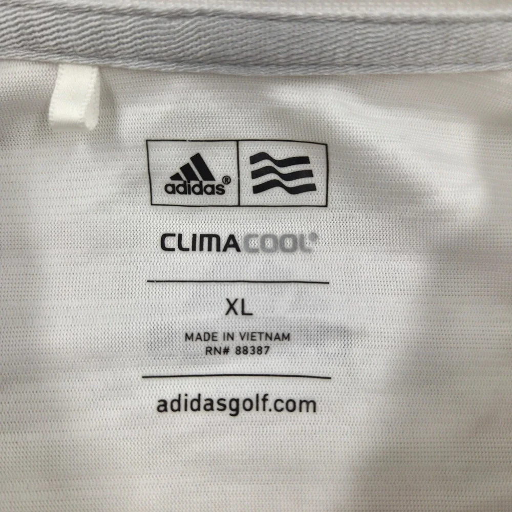 Adidas ClimaCool‎ Golf Polo Shirt PGA Sobel Cup The Tour Club White Mens XL